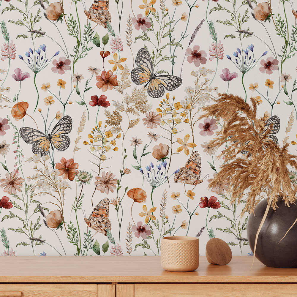 papel de parede floral em moema