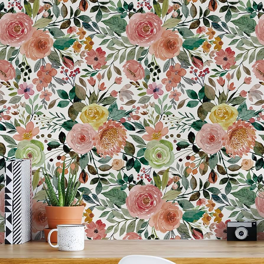 papel de parede floral no campo belo