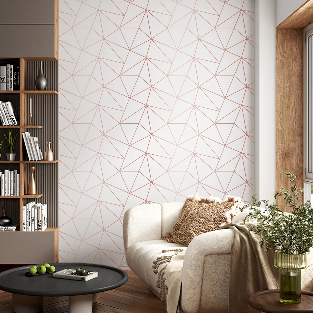 papel de parede geometrico no Campo Belo
