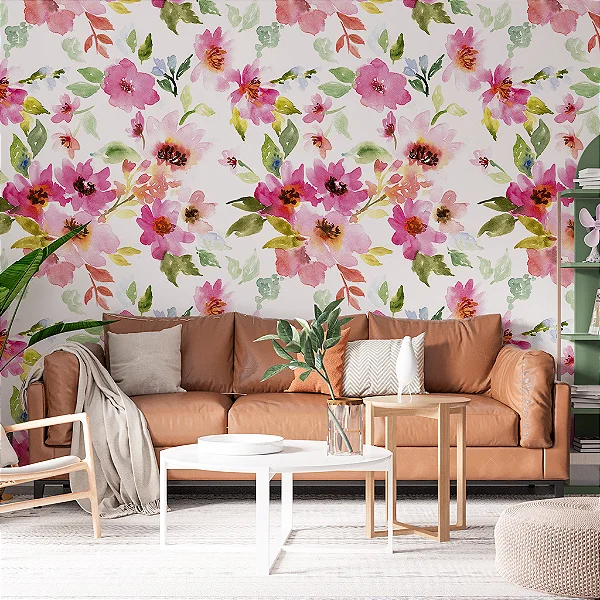 papel de parede floral no ipiranga