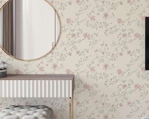 papel de parede floral em santo amaro