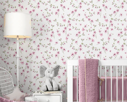papel de parede floral na saúde