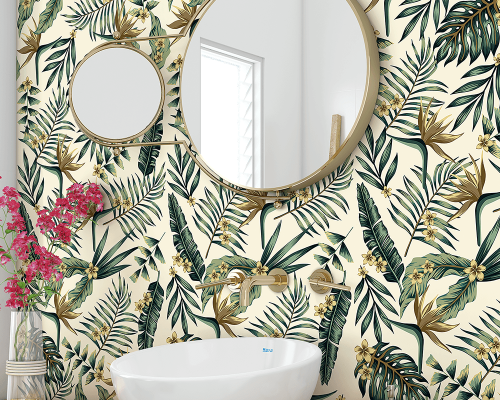 papel de parede folhas na vila nova conceição