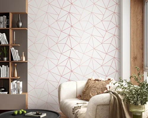 papel de parede geometrico no Campo Belo