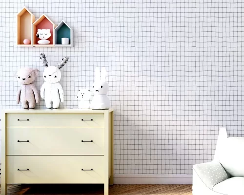 Papel de Parede Quadriculado na Vila Nova Conceição
