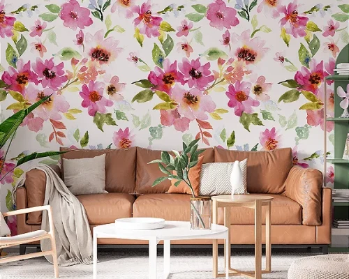 papel de parede floral no ipiranga