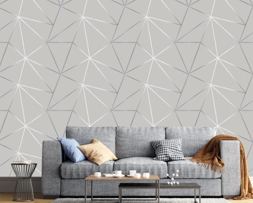 papel de parede geometrico no Brooklin